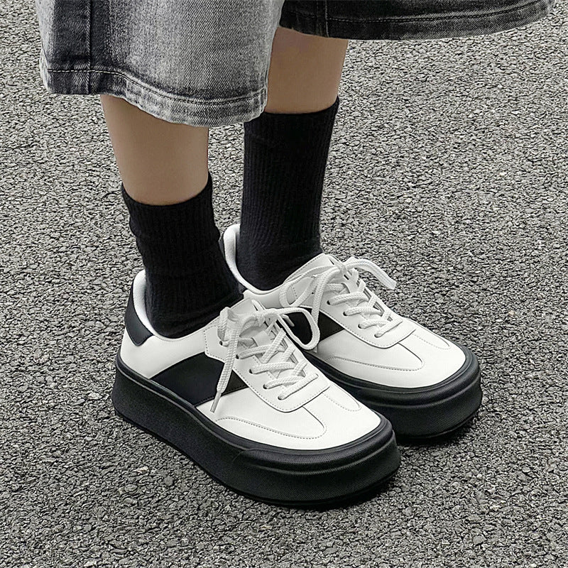 Women's & Men's Style Color Matching Thick-soled German Training Board Sneakers