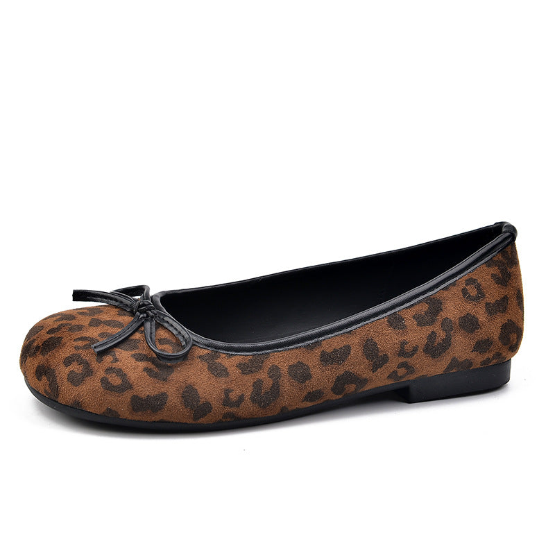 Women's Style Flat Pumps Early Spring Round Women's Shoes