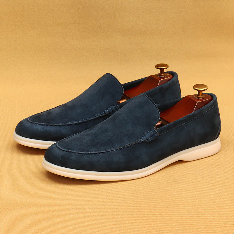 Men's Soft Genuine Surface Bottom Wear Resistance Leather Shoes