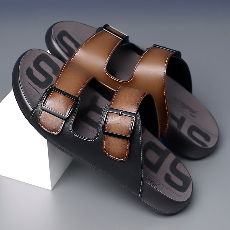 Men's Summer Fashionable Soft Bottom Business Outer Sandals