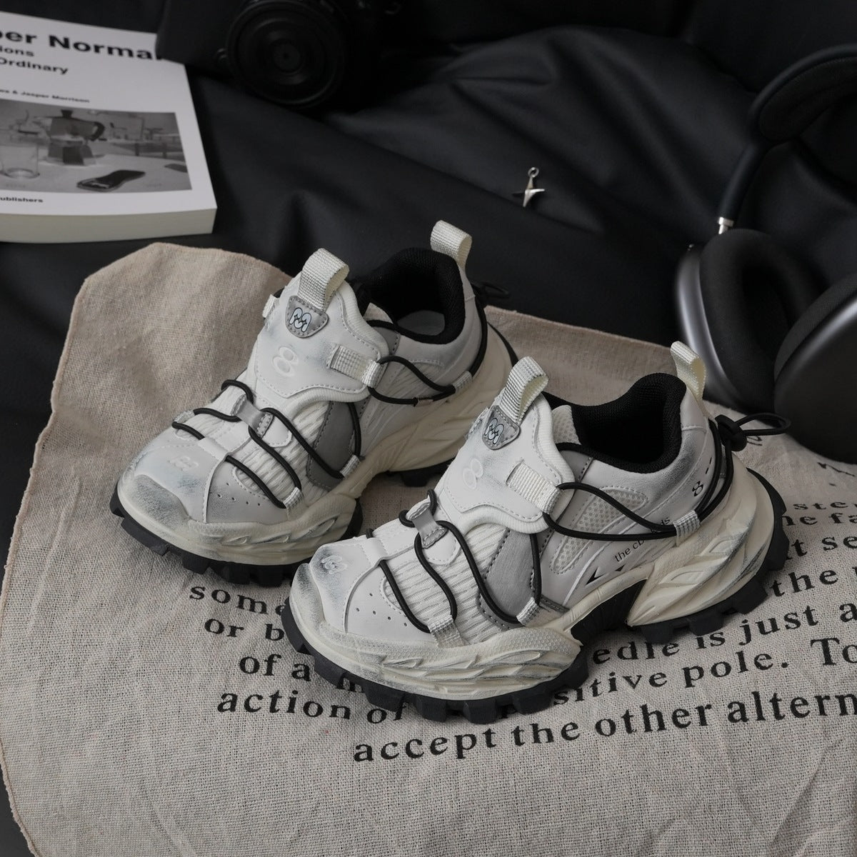 Unique Trendy Retro Clunky Spring Boys Kid's Sneakers