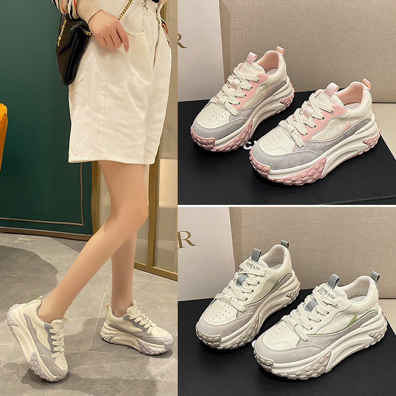 Women's Dad Fashionable Spring Korean Style Thick Women's Sports Shoes
