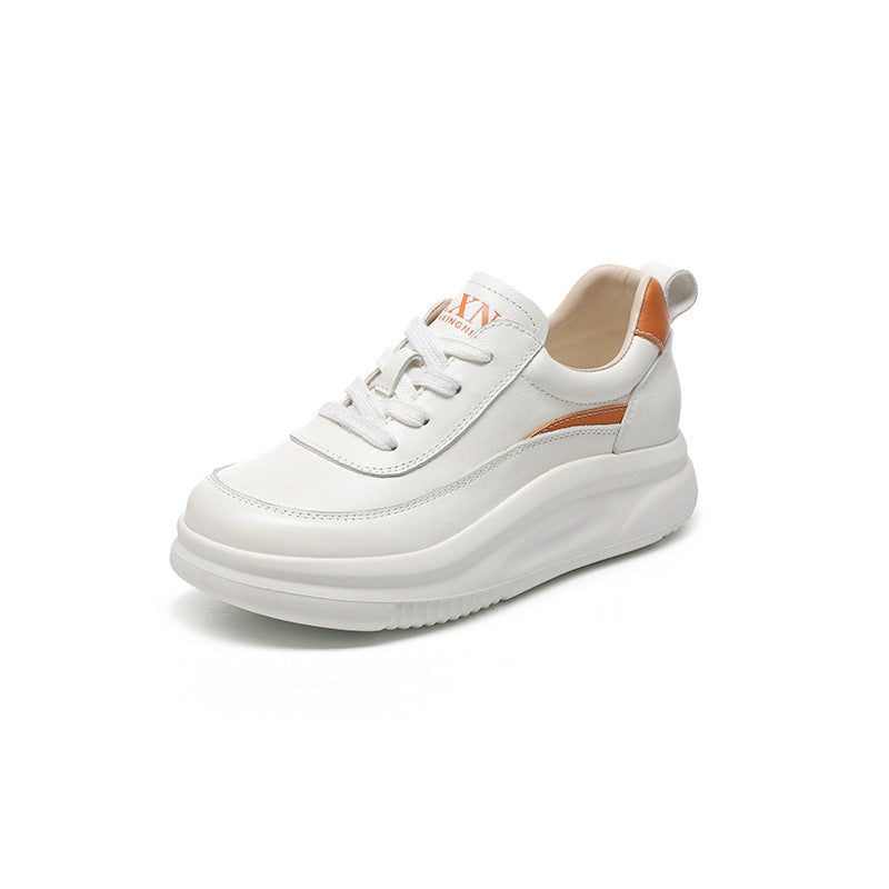 Women's Spring Lace Up Pumps Round Head Men's Shoes