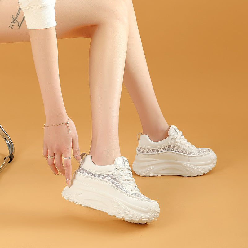 Women's Summer Mesh Surface Platform White Height Women's Shoes
