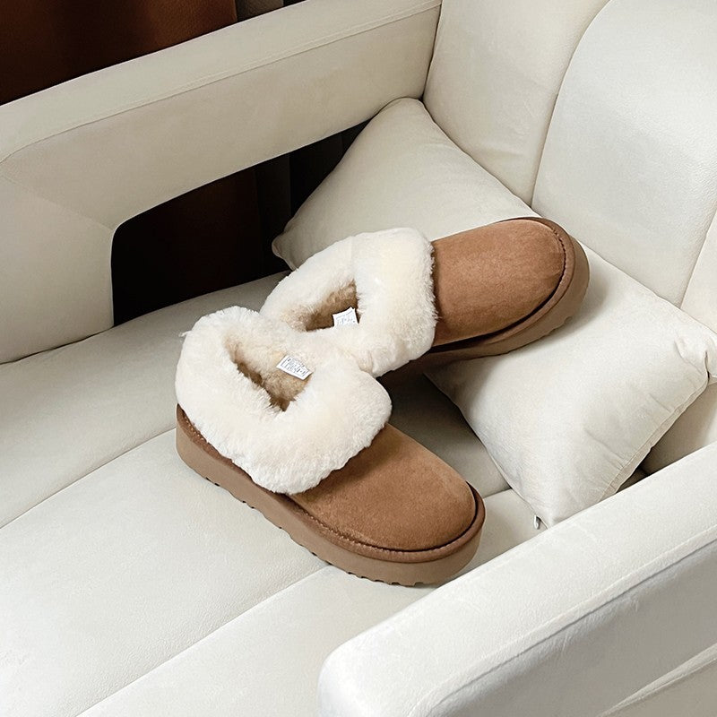 Thick Bottom Joyous Fashionable Stylish Low Snow Boots