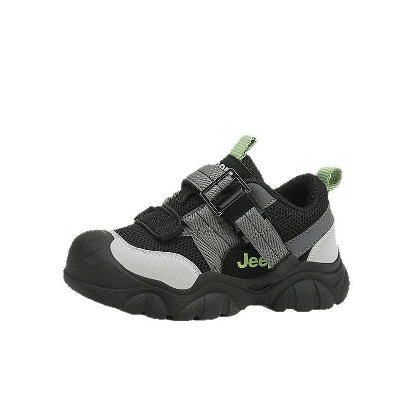 Children's All Black Boys Handsome Fashion Spring Kid's Sneakers