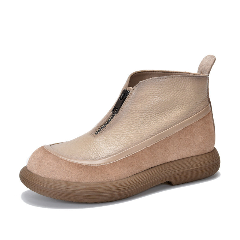Mother's Flat Platform Muffin Short Ankle Boots