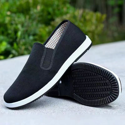 Men's Thick Tendon Bottom Old Cloth Breathable Canvas Shoes