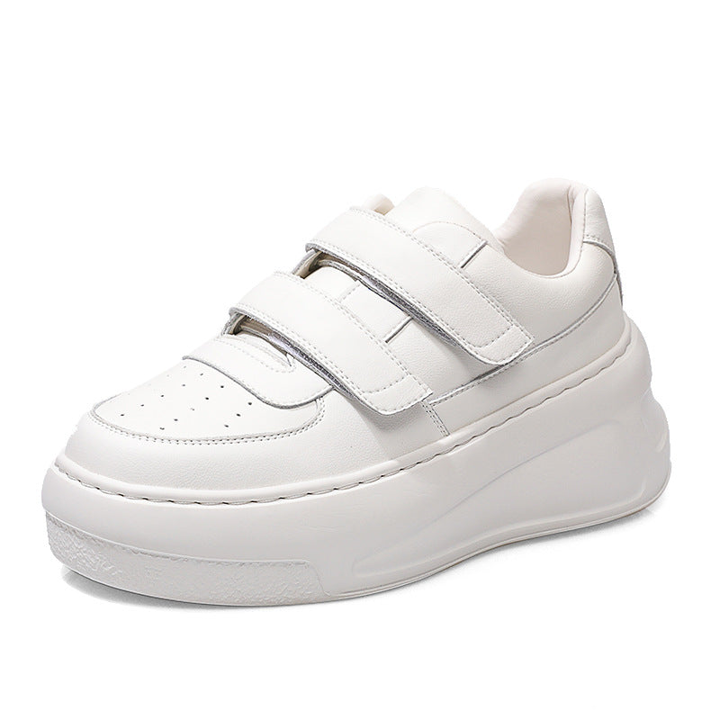 Women's Su Height Increasing Smiley Face Velcro Casual Shoes