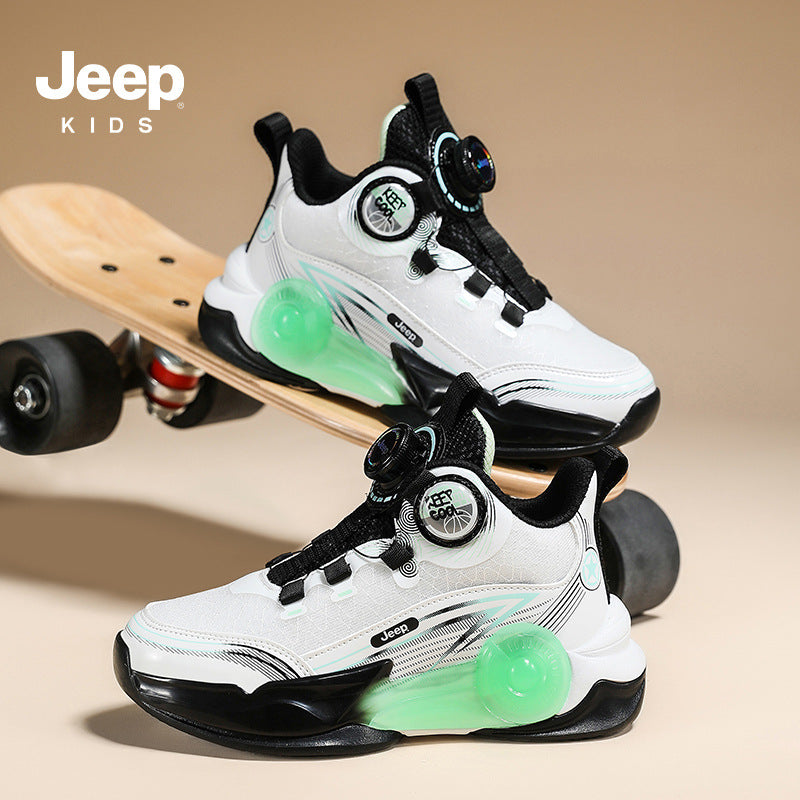 Children's Middle Big Knob Basketball Breathable Training Kid's Sneakers