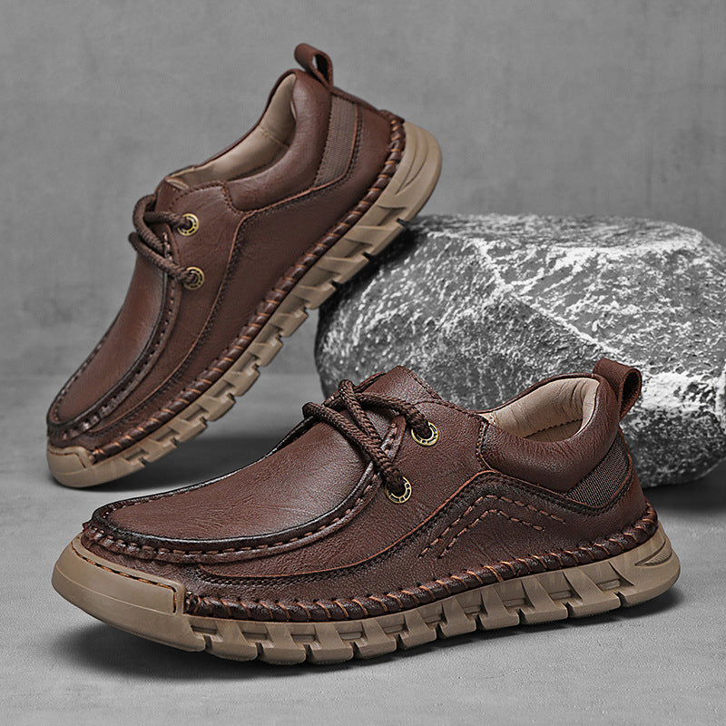 Men's Authentic Fashion Handmade Plus Size Men's Casual Leather Shoes
