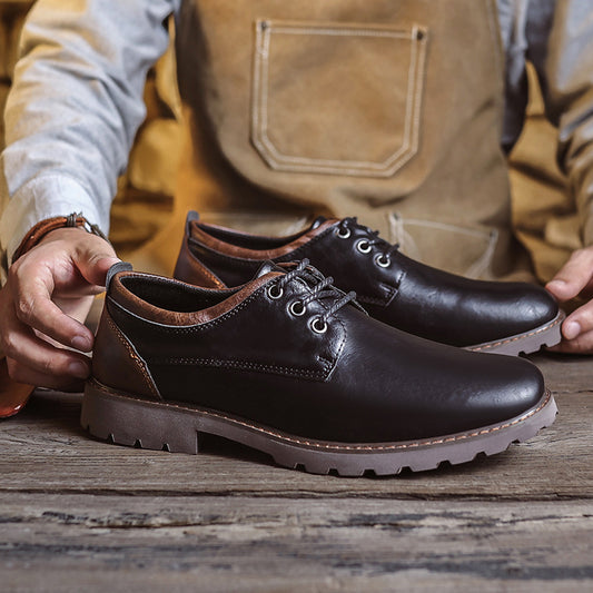 Men's Martin Summer British Style Retro Leather Shoes
