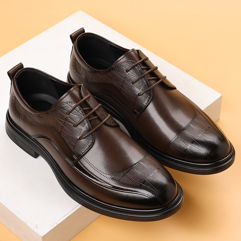 Men's Autumn Trendy British Formal Commuting Men's Business Leather Shoes