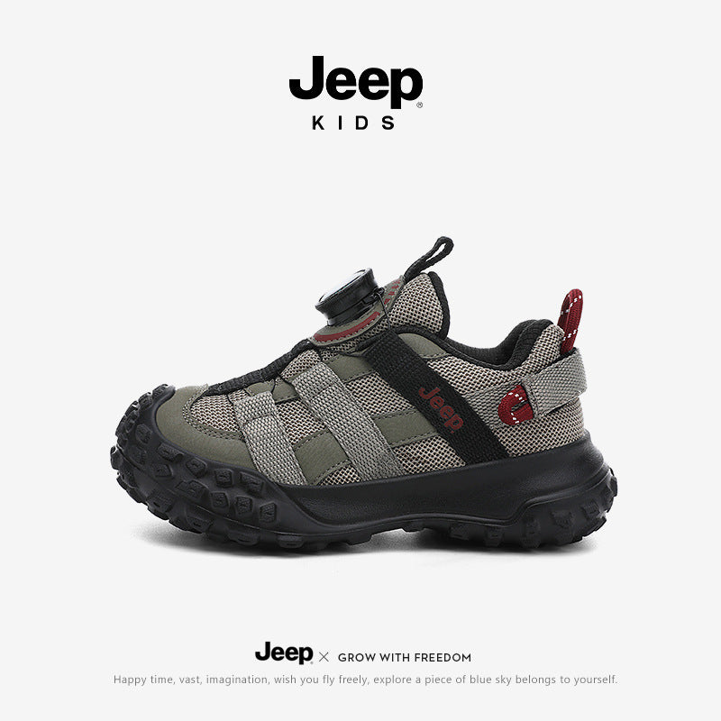 Boy Autumn Mesh Breathable Soft Bottom Sneakers