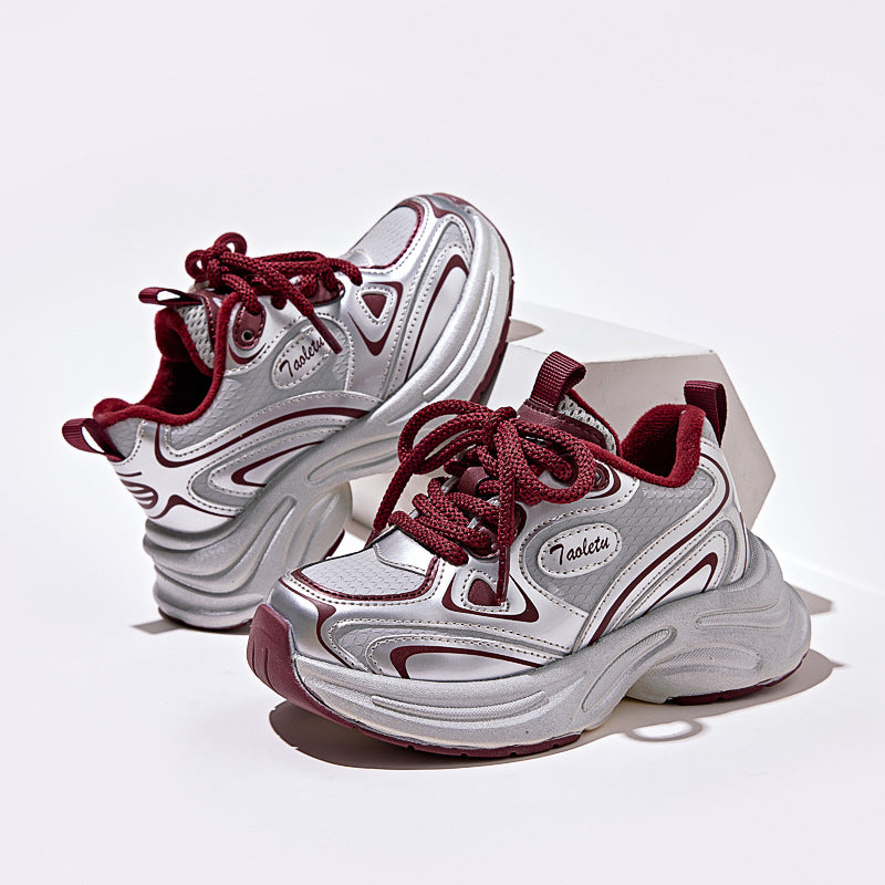 Children's Autumn Building Two Cotton Boy Dad Kid's Sneakers