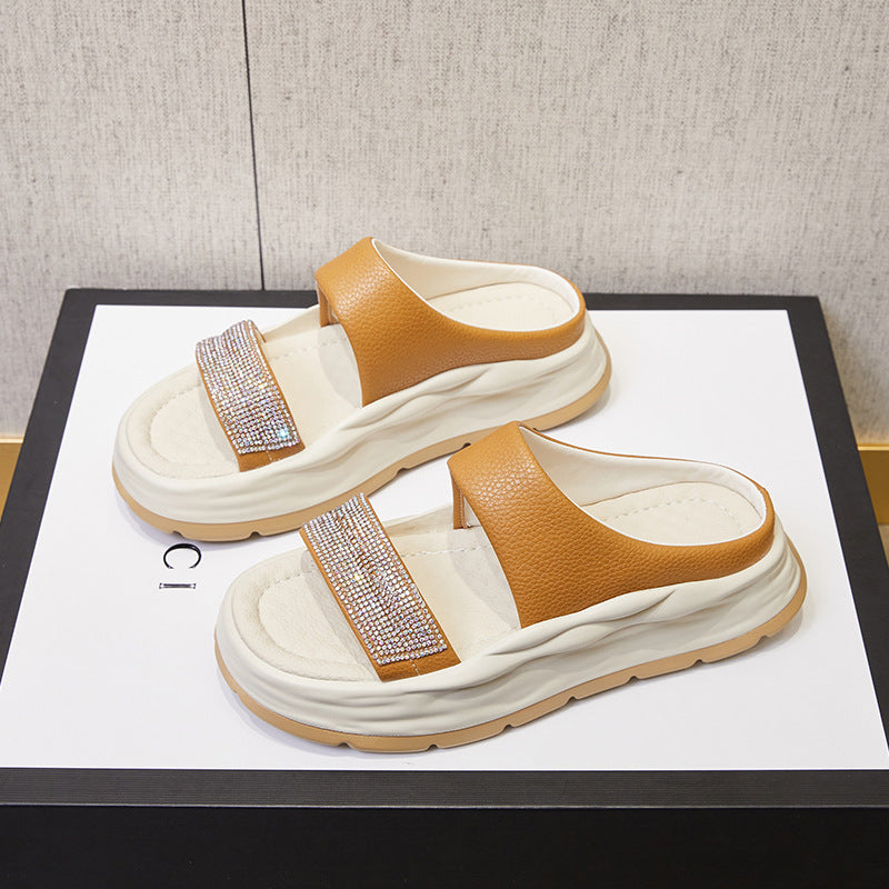 Women's Summer Thick-soled Height Increasing Outdoor High-grade Slippers