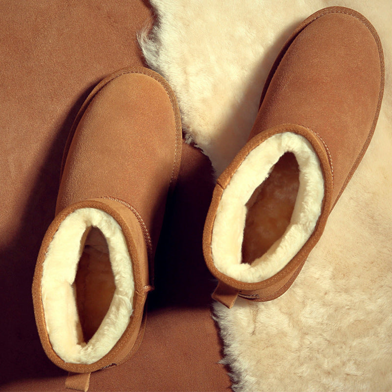 Men's Winter Oversized Wool Extra Thick Northeast Cotton Padded Snow Boots