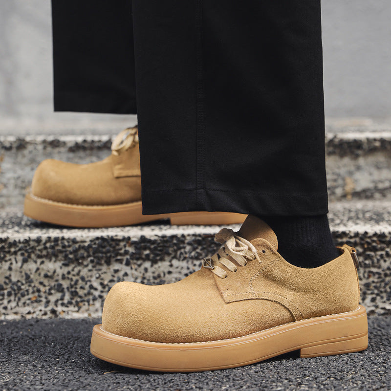 Men's Autumn Platform Height Increasing Big Head Men's Shoes