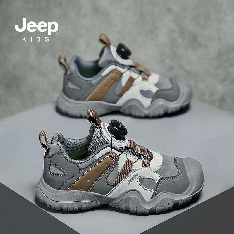 Children's Spring Rotating Button Comfortable Lightweight Boy's Kid's Sneakers
