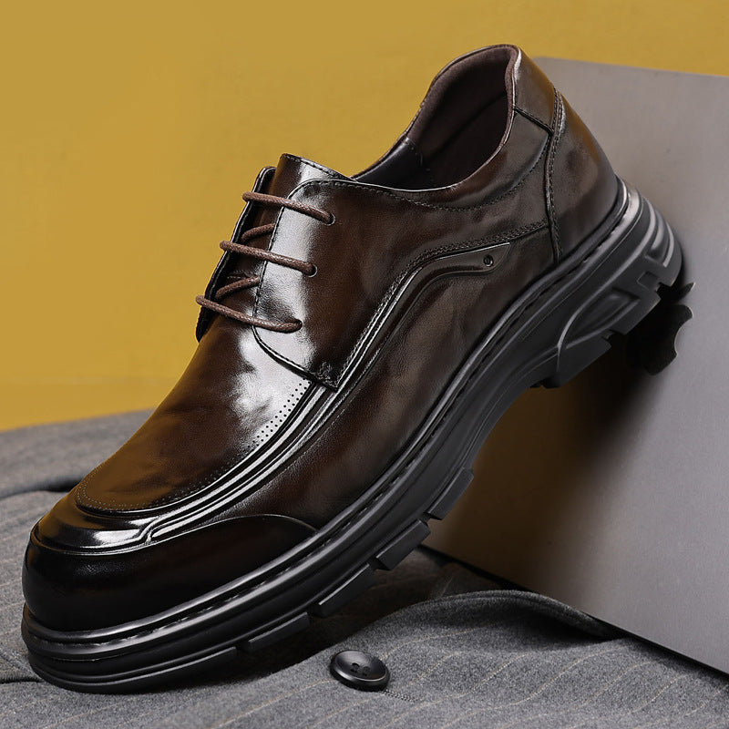 Men's First Layer Cowhide British Style Genuine Men's Shoes