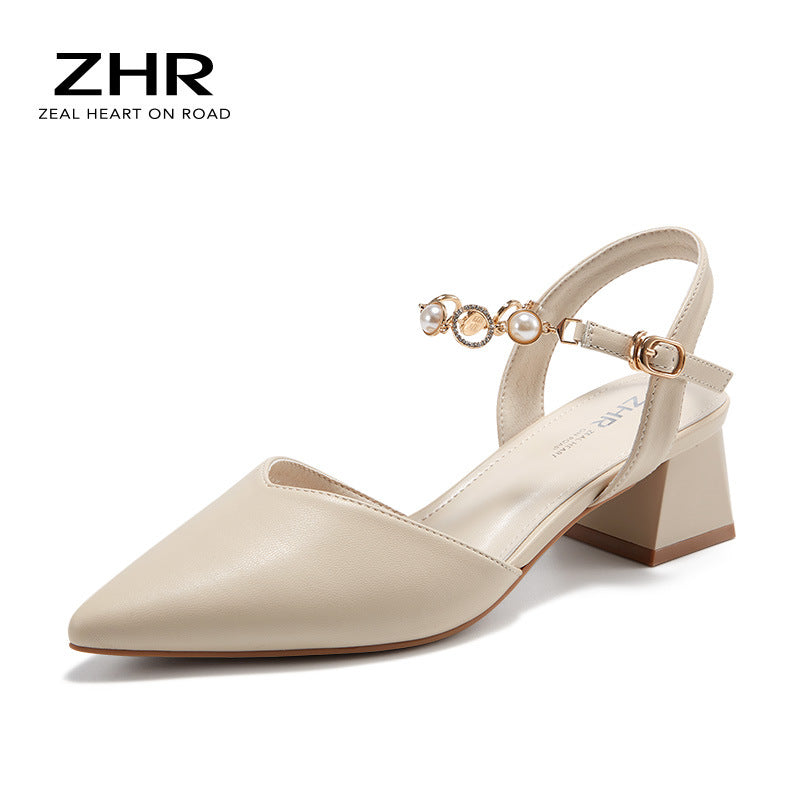Women's Fairy Style With Chunky Closed Toe Sandals