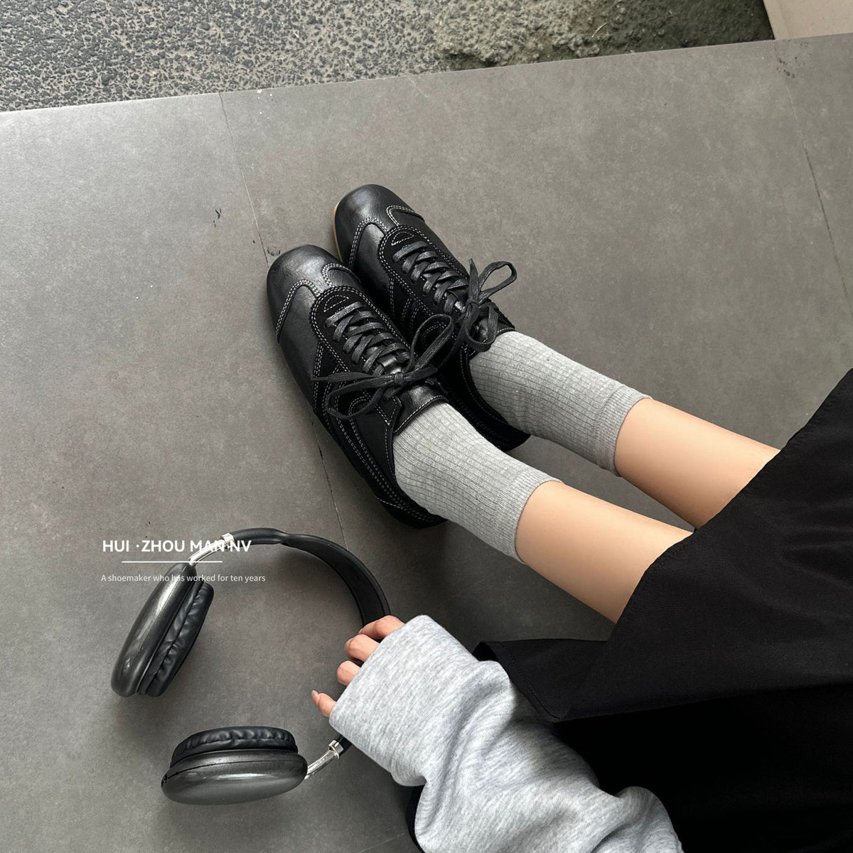 Women's Brown German Training Lace Color Block Sneakers