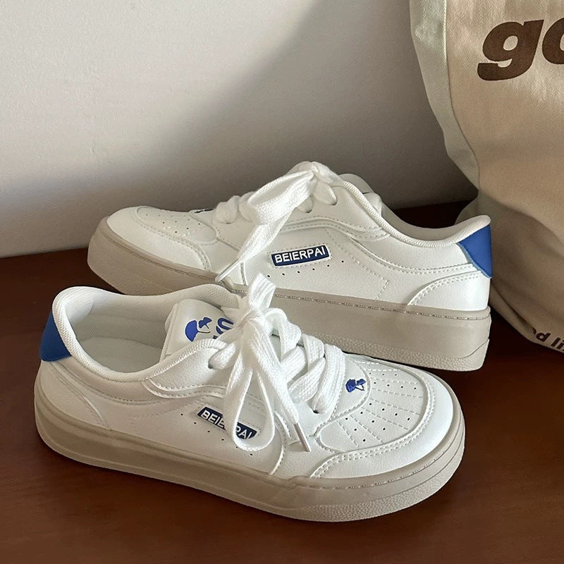 Women's Platform White Cover Autumn Versatile Niche Big Sneakers