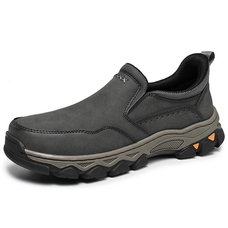 Men's Plus Size Slip-on Outdoor Flashing Leather Shoes