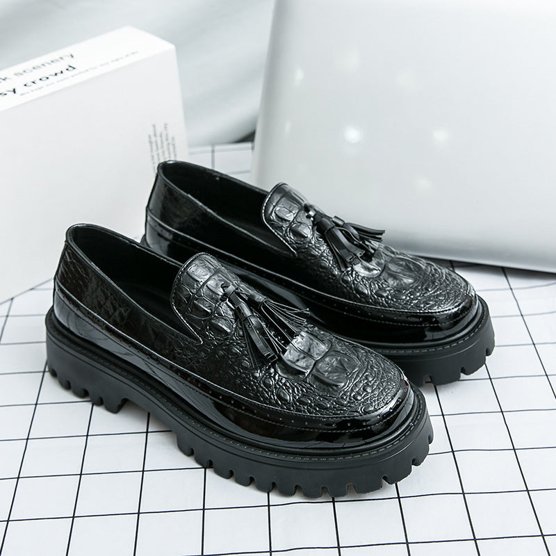 Men's Cover Foot Plus Size Formal Wear Platform Men's Business Leather Shoes