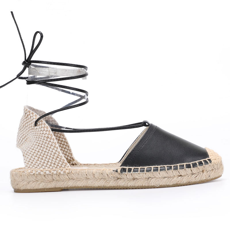 Women's Fisherman Fashion Closed Toe Linen Bottom Sandals