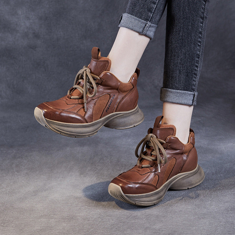 Women's Thick Bottom Sports Dad Light Luxury Sneakers