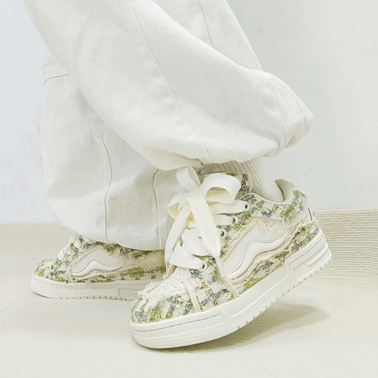 Women's & Men's Damaged Classic Style Bread Comfortable Breathable Sneakers
