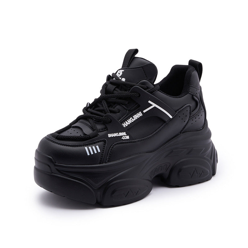 Women's Height Increasing Insole Dad Platform Spring Sneakers