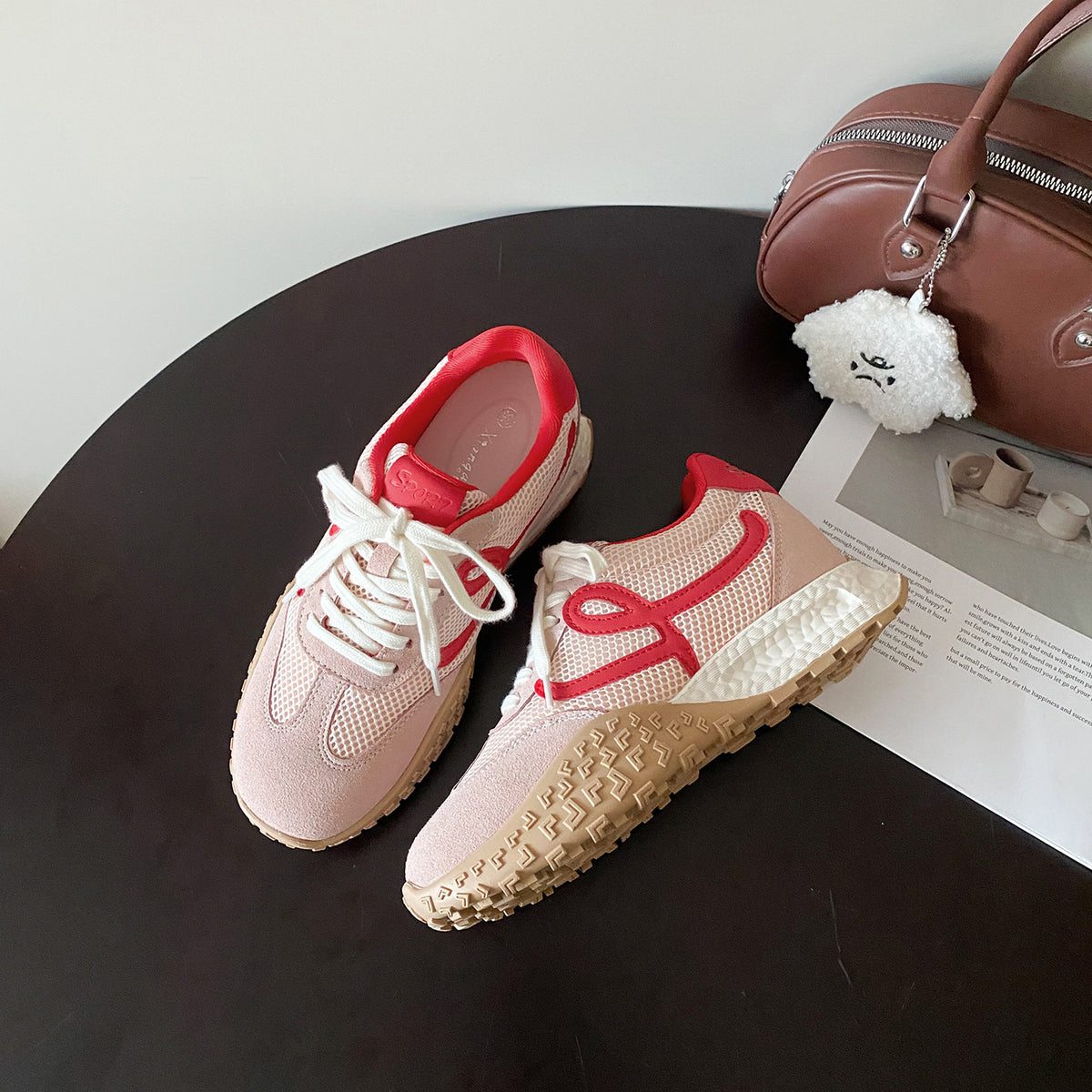 Women's Height Increasing Insole German Training Small Size Thick Bottom Color Women's Casual Shoes