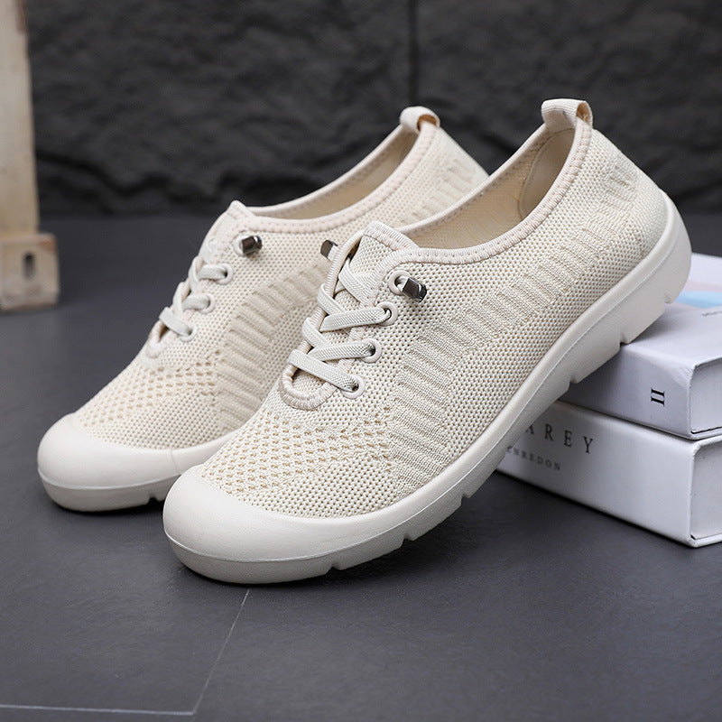 Women's Old Breathable Soft Bottom Lightweight Comfortable Slip-on Casual Shoes