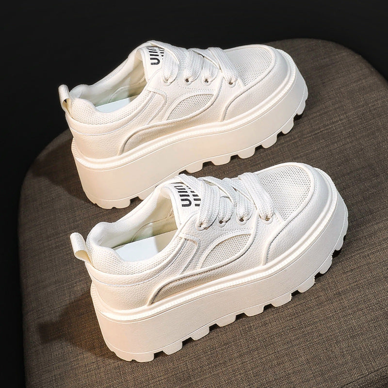 Women's Summer White Board Niche Muffin Small Sneakers