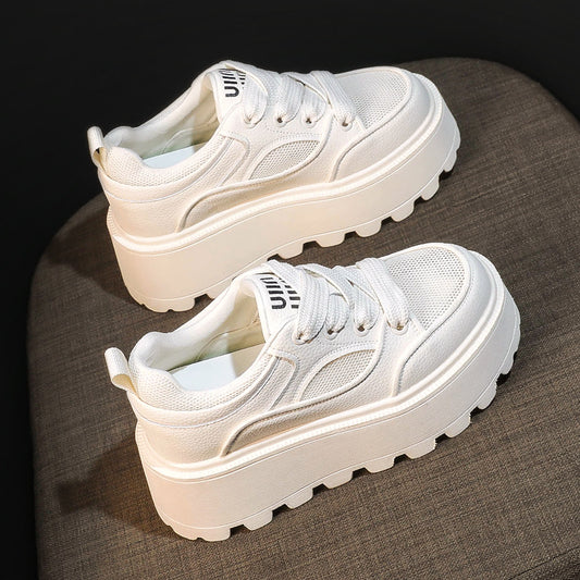 Women's Summer White Board Niche Muffin Small Sneakers