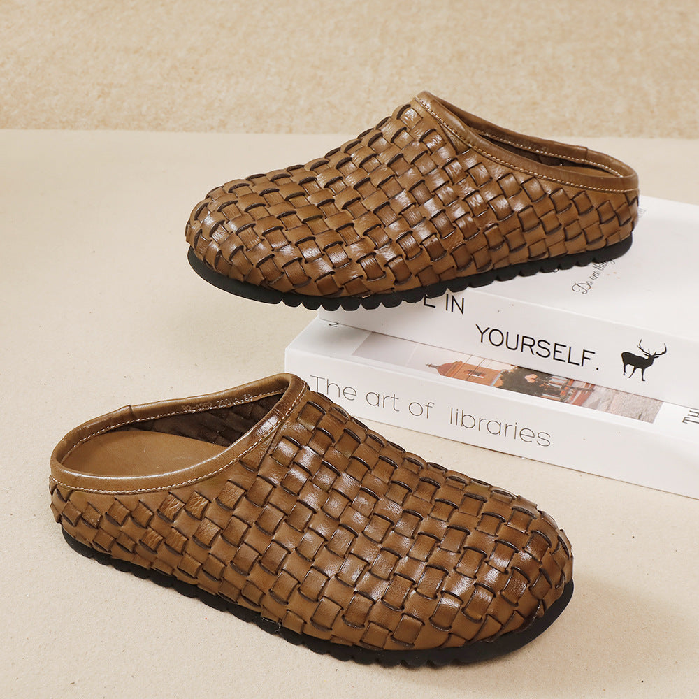Women's High-grade Toe Cap Outer Wear Flat Super Sandals