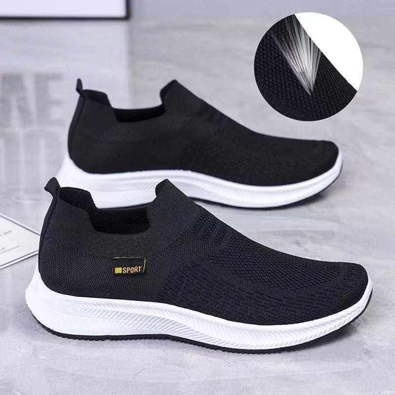 Men's Autumn Sports Trendy Fashionable Flying Woven Casual Shoes