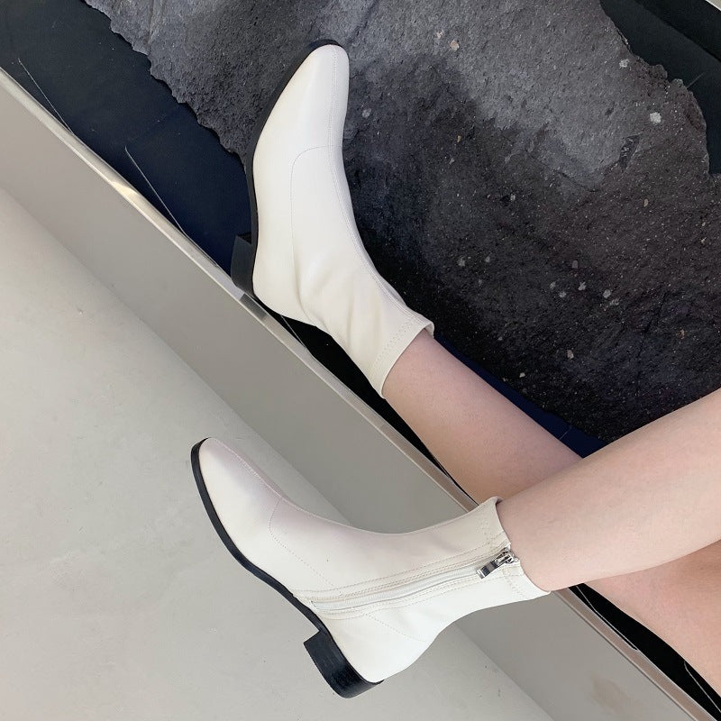 Women's Style Square Toe Thick Thin Fashion Boots