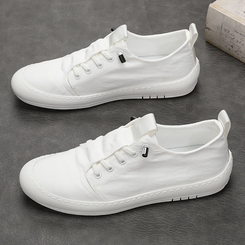 Men's Breathable Cloth One Pedal Front Canvas Shoes
