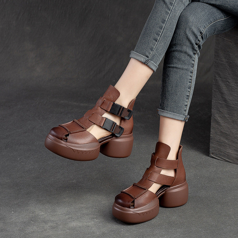 Women's & Men's Hole Comfortable Breathable Platform Round Toe Sandals