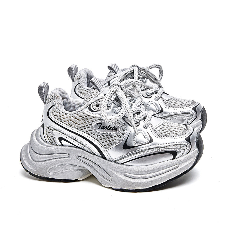 Children's Autumn Building Two Cotton Boy Dad Kid's Sneakers