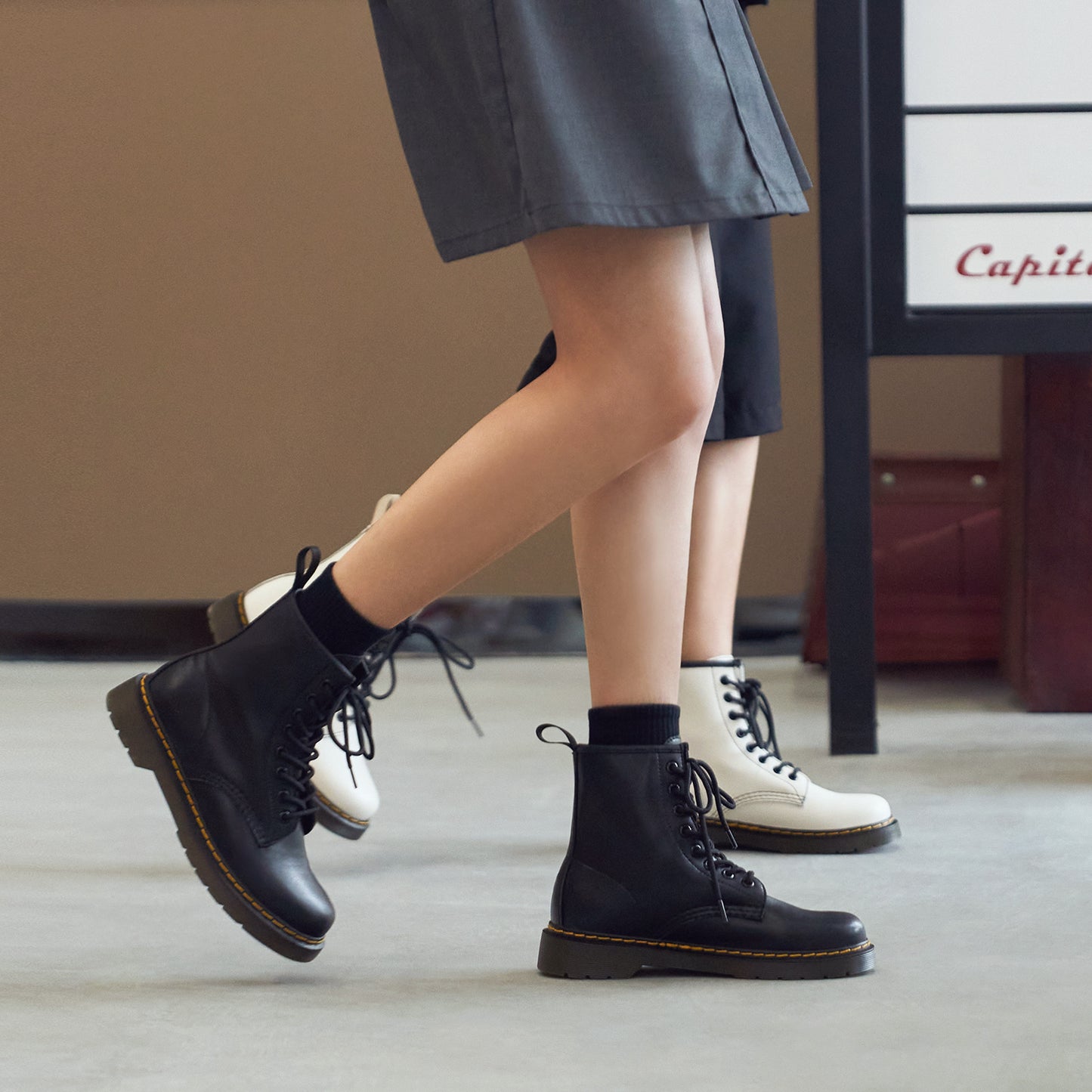 Women's Full Classic Short British Retro Soft Boots