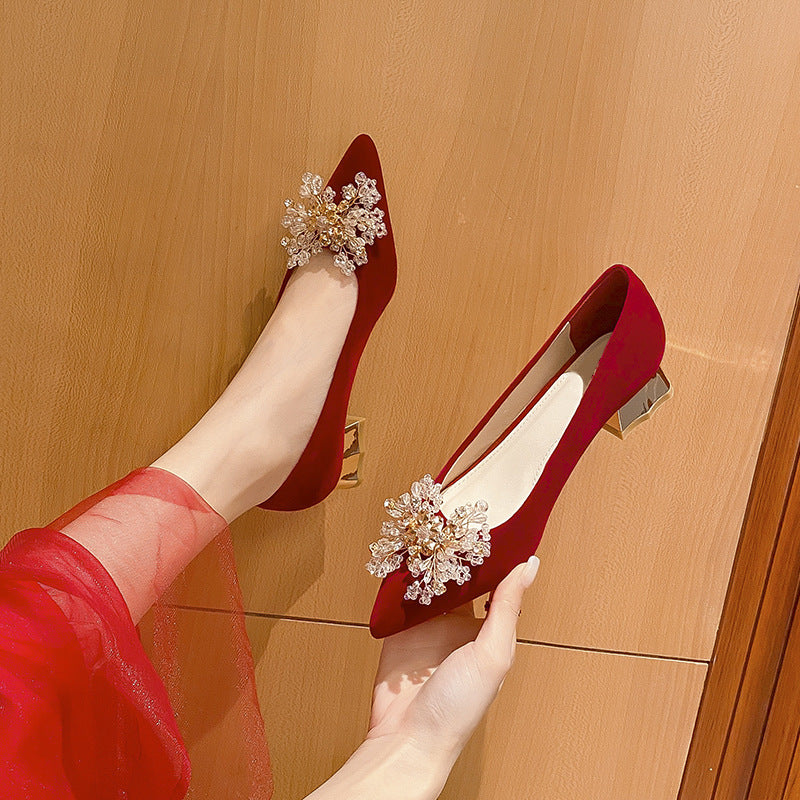 Women's Clothing Bridal Pregnant Can Wear Flat Engagement Pumps Not Women's Fashion Shoes