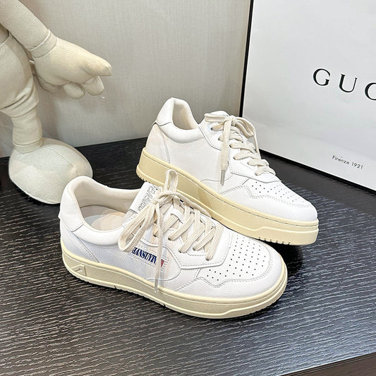 Women's Spring Korean Style Show Feet Little Retro Inner Casual Shoes