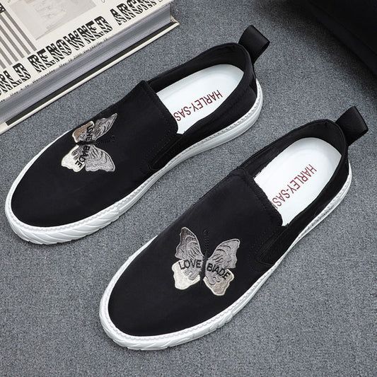 Men's Breathable Thin Fashion Lazy Ice Silk Sneakers