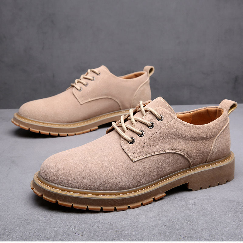Men's Versatile Korean Trendy British Beef Tendon Big Head Men's Shoes