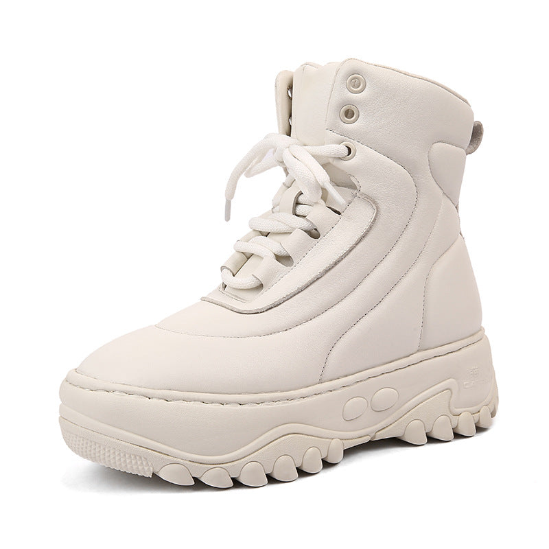 Women's Thick Sheepskin Fur Integrated Cotton Winter Wear Warm Snow Boots