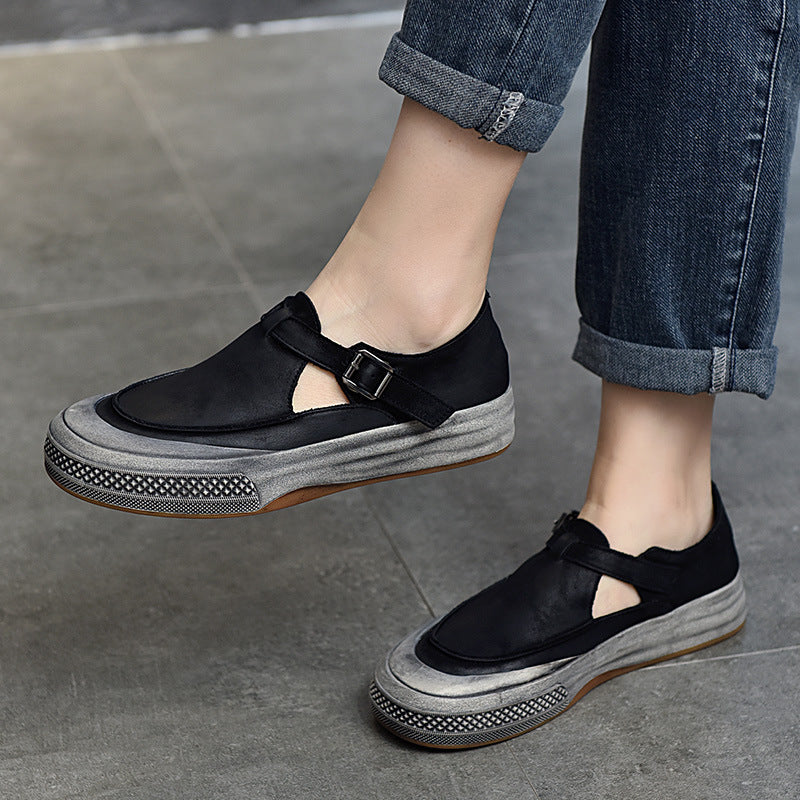 Women's Glamorous Durable Round Head Flat Casual Shoes